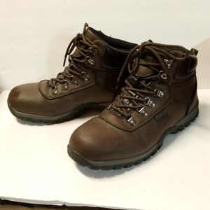 NordTrail Men's Hiking Boots Edge-High Waterproof Brown Nubuck Leather Sz 9M